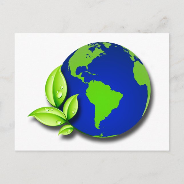 CARTE POSTALE MONDE VERT (Devant)