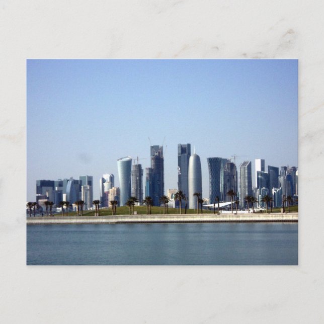 Carte Postale Mondern Cityscape -Doha en 2012 (Devant)