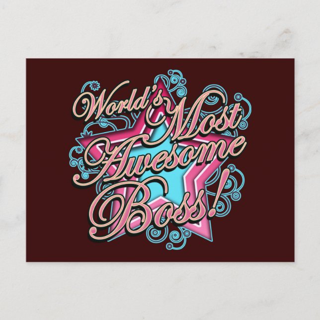 Carte Postale Mondes Les Boss les plus géniaux (Devant)