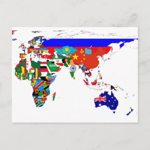 Carte postale mondiale signalée