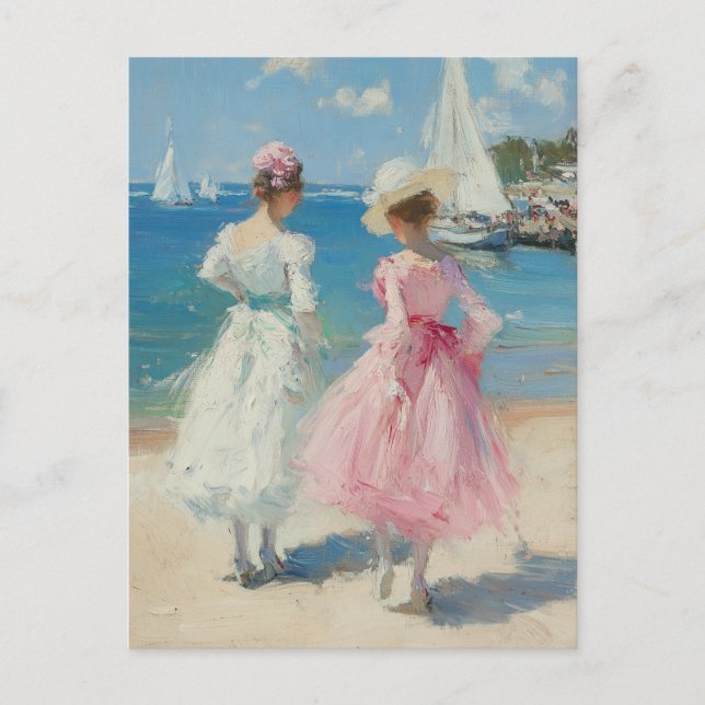 Carte postale Monet Art Vintage (Devant)