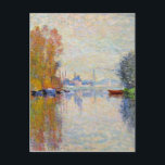 Carte Postale Monet - Automne sur la Seine à Argenteuil<br><div class="desc">Automne sur la Seine à Argenteuil,  célèbre peinture d'art de Claude Monet</div>