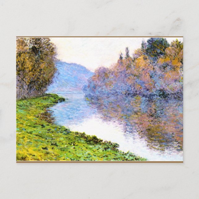 Carte Postale Monet - Banques de la Seine à Jenfosse (Devant)