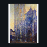 Carte Postale Monet - Cathédrale de Rouen, effet du matin<br><div class="desc">Peinture Claude Monet,  Cathédrale de Rouen,  Portail,  Effet du Matin (Série Cathédrale de Rouen)</div>