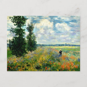 Carte Postale Monet - Champ de coquelicots, Argenteuil