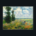Carte Postale Monet - Champ de pavot, Argenteuil<br><div class="desc">Poppy Field,  Argenteuil - Belle peinture de l'artiste impressionniste français Claude Monet</div>