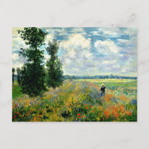 Carte Postale Monet - Champ de pavot, Argenteuil