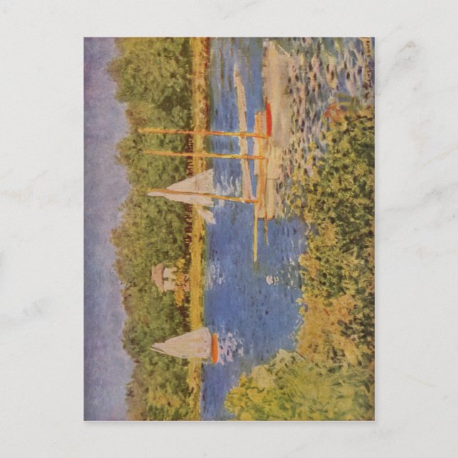 Carte Postale Monet, Claude Das Seinebecken bei Argenteuil 1874 (Devant)