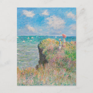 Carte Postale Monet Cliff Walk à Pourvil Impressionist Painting