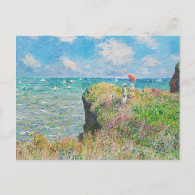 Carte Postale Monet Cliff Walk at Pourville (Devant)