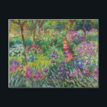 Carte Postale Monet Iris Garden at Giverny Postcard<br><div class="desc">Monet Iris Garden at Givern postcard. Oil painting on canvas 1899. The Iris Garden at Giverny represents one of monet’s most colorful and beloved flower paintings. The vibrant use of purples, reds, greens and blues makes this one of the most dynamic impressionist pieces from this rich period in Monet’s career....</div>