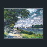 Carte Postale Monet - La Seine à Argenteuil<br><div class="desc">Claude Monet célèbre peinture,  La Seine à Argenteuil.</div>
