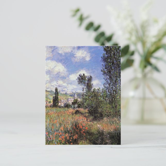 Carte Postale Monet - Lane dans le champ de pavot, (Debout devant)