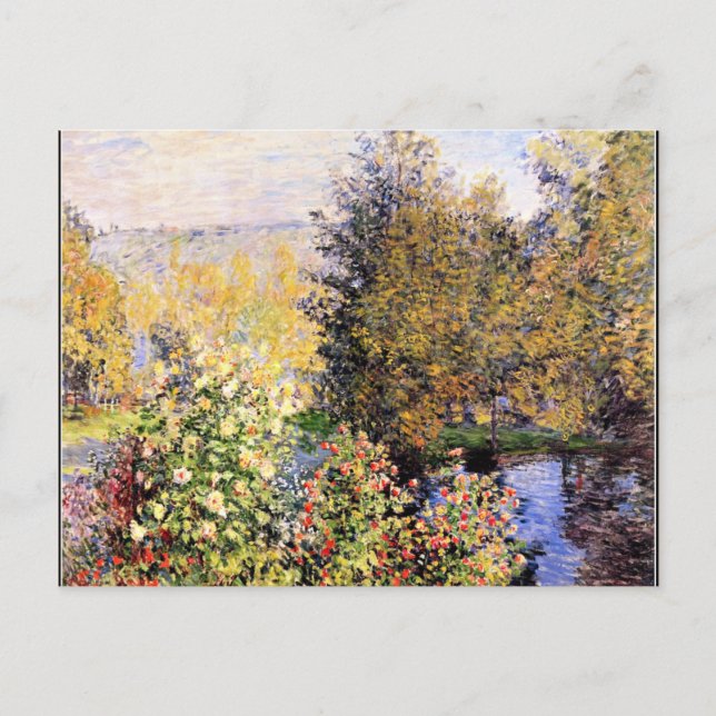 Carte Postale Monet - Le jardin de Hoschede à Montgeron (Devant)