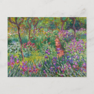 Carte Postale Monet "Le jardin d'Iris à Giverny"
