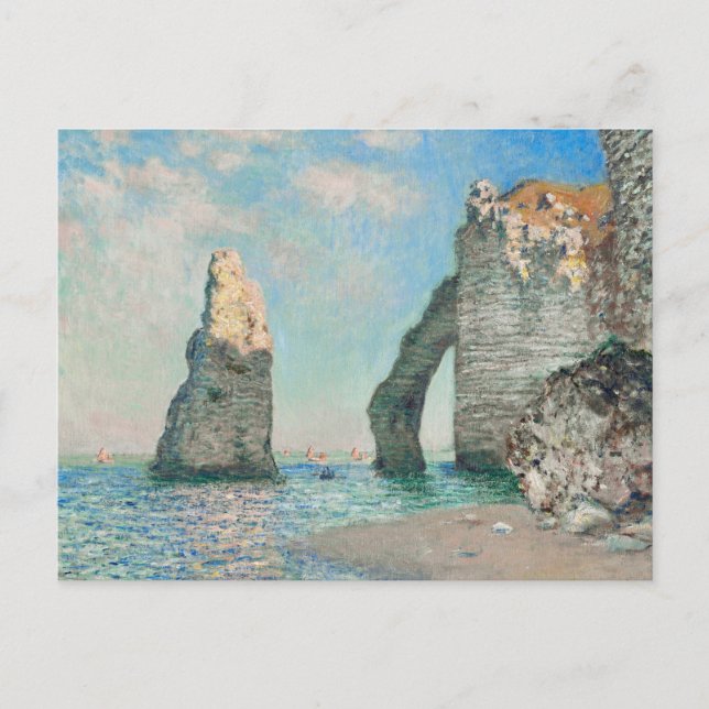 Carte Postale Monet - Les falaises d'Etretat (Devant)