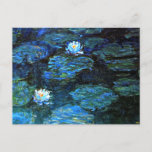 Carte Postale Monet - Lys d'eau Bleus<br><div class="desc">Blue Water Lilies,  célèbre peinture de Claude Monet</div>