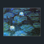 Carte Postale Monet - Lys d'eau Bleus<br><div class="desc">Blue Water Lilies,  célèbre peinture de Claude Monet</div>