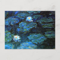 Monet - Lys d'eau Bleus
