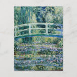 Carte Postale Monet - Nappes à eau et pont japonais<br><div class="desc">Water Lilies and Japanese Bridge,  célèbre peinture de Claude Monet,  1899</div>