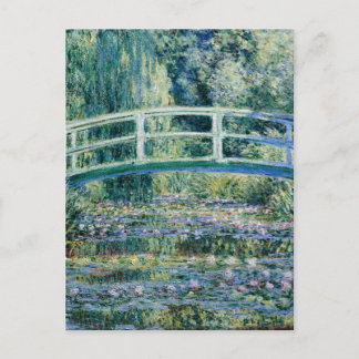 Carte Postale Monet - Nappes à eau et pont japonais