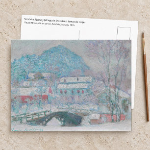 Carte Postale Monet - Norvège, village de Sandviken sous la neig