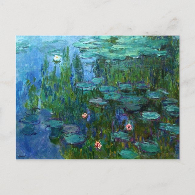 Carte postale Monet Nympheas Water Lilies (Devant)