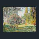 Carte Postale Monet - Paysage, Le Parc Monceau,<br><div class="desc">Claude Monet célèbre peinture,  Paysage,  Le Parc Monceau.</div>