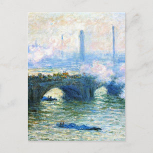 Carte Postale Monet - Pont de Waterloo, Londres 