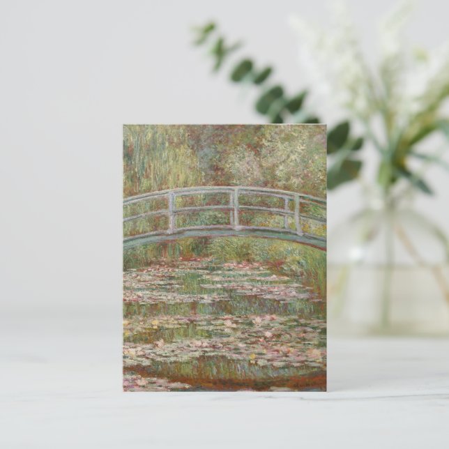Carte Postale Monet Pont Japonais de Giverny (Debout devant)