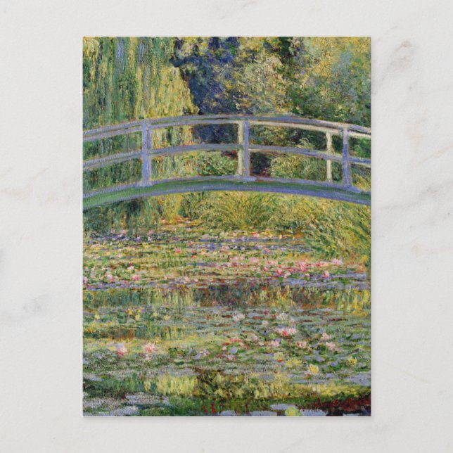 Carte Postale Monet Pont Japonais Eau Lily Pond Paysage (Devant)