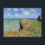 Carte Postale Monet - Promenade au sommet de la falaise à Pourvi<br><div class="desc">Célèbre tableau de Claude Monet,  promenade Clifftop à Pourville.</div>