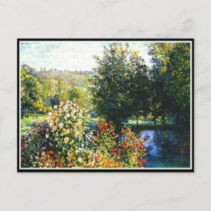 Carte Postale Monet - Roses dans le Jardin de Montgeron, art