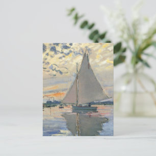 Carte Postale Monet Sailboat Français Impressionnisme Art classi