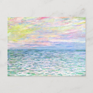 Carte Postale Monet - Sunset at Pourville, fine art