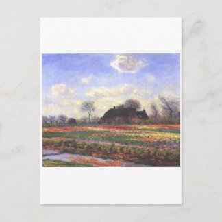 Carte Postale Monet-Tulpenfelder à Sassenheim-1886