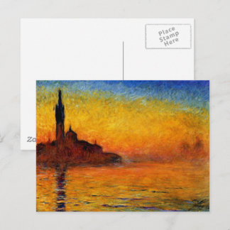 Carte Postale Monet - Venise au crépuscule