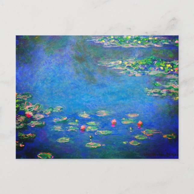 Carte Postale Monet Water Lilies 1906 (Devant)