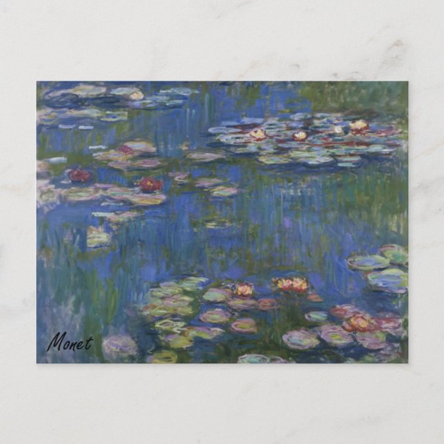 Carte Postale MONET Water Lys 1916 POSTCARD (Devant)