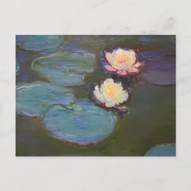 Carte Postale Monet Water Lys Pond Nénuphars Peinture (Devant)