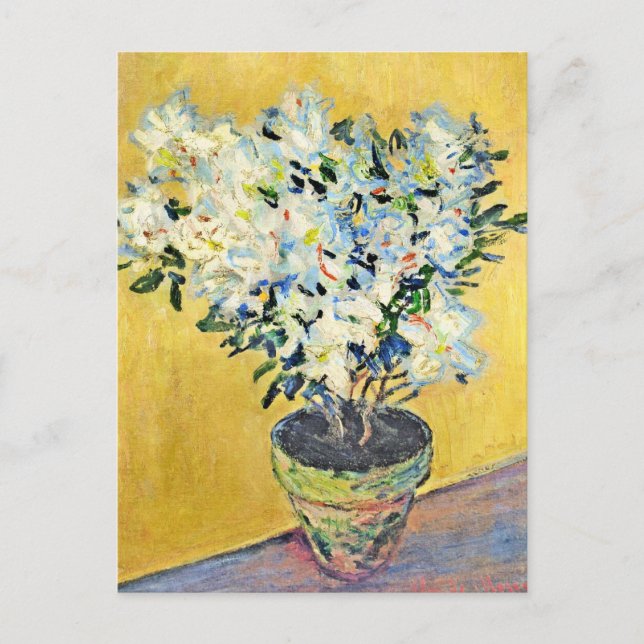Carte Postale Monet - White Azaleas in a Pot,  (Devant)
