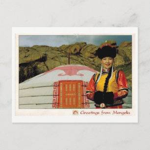 Carte Postale Mongolie costumes femmes