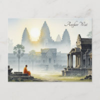Monk à Angkor Wat Cambodia Sunrise