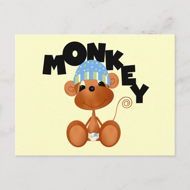 Carte Postale MONKEY Boy Tshirts et cadeaux (Devant)