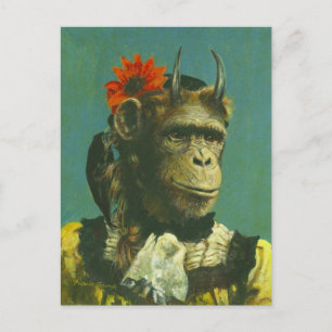 Carte Postale Monkey Demon Postcard