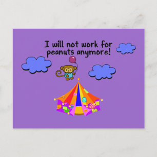 Carte Postale Monkey échappe au cirque