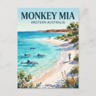 Carte Postale Monkey Mia Australie