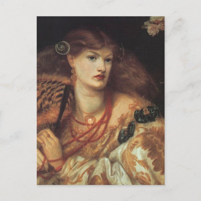 Carte Postale Monna Vanetta par Rossetti (Devant)