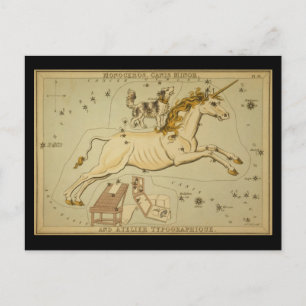 Carte Postale Monoceros, mineur de Canis et atelier