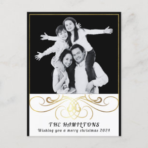Carte postale monochrome Elegance noir et blanc